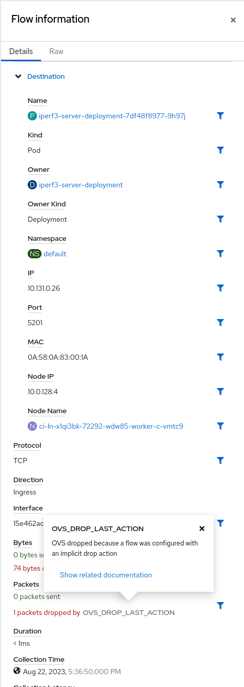 OVS drop table