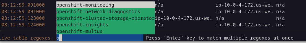 Network Observability CLI - Filters