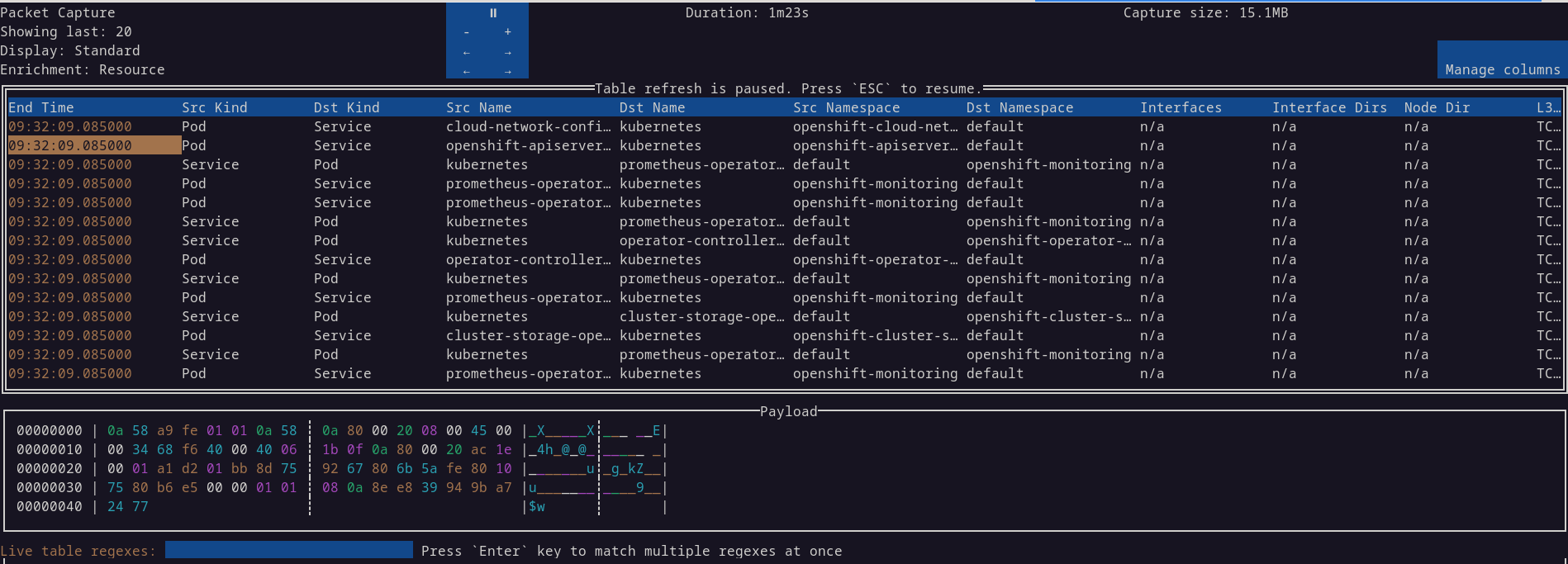 Network Observability CLI - Packets