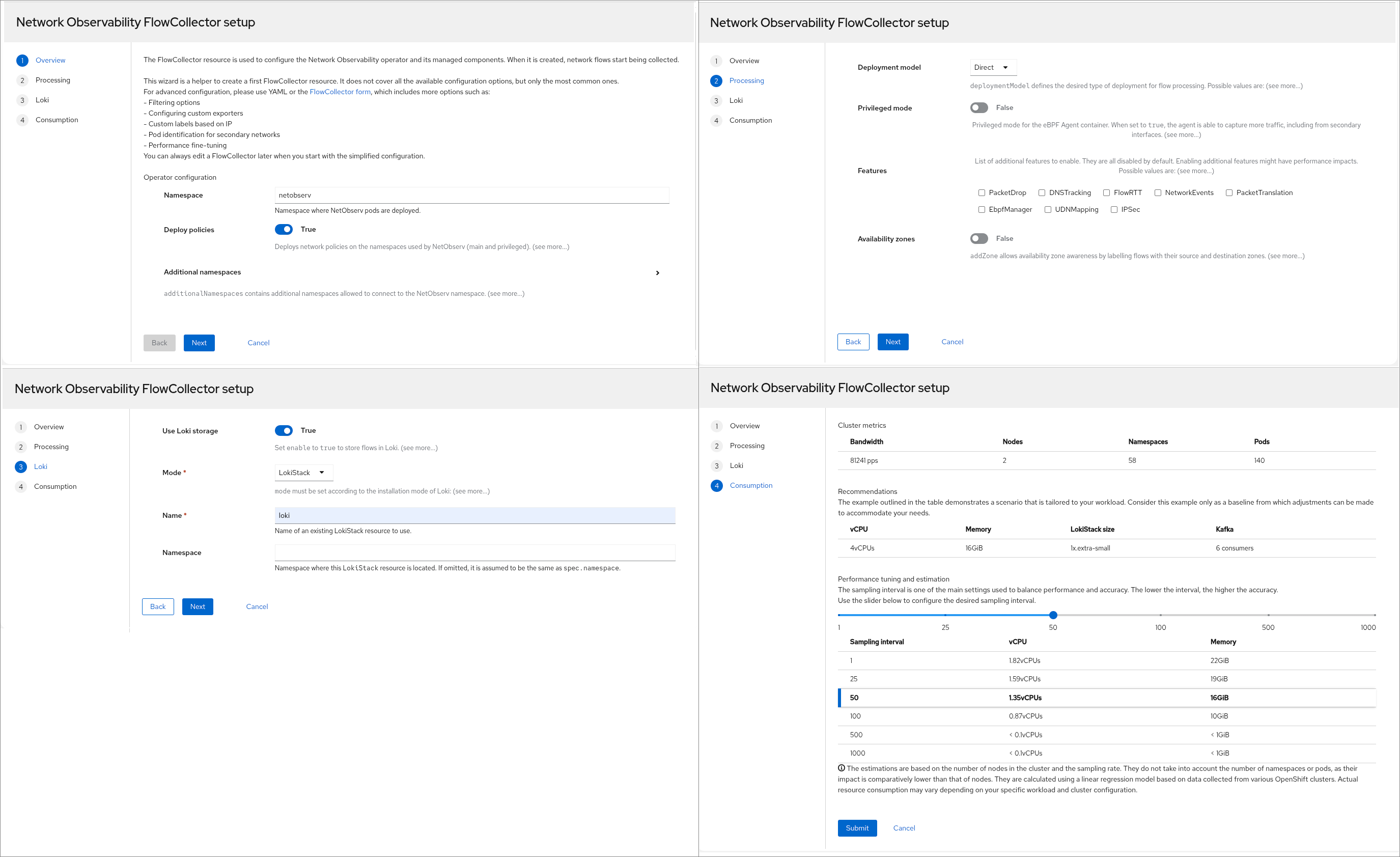 FlowCollector Wizard