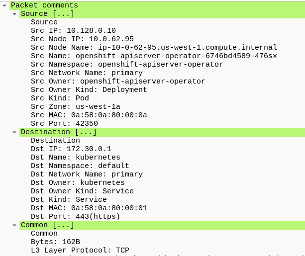 Wireshark - Packet capture file with comments
