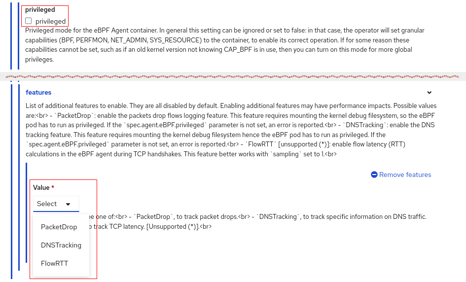eBPF Agent - Privileged / Features