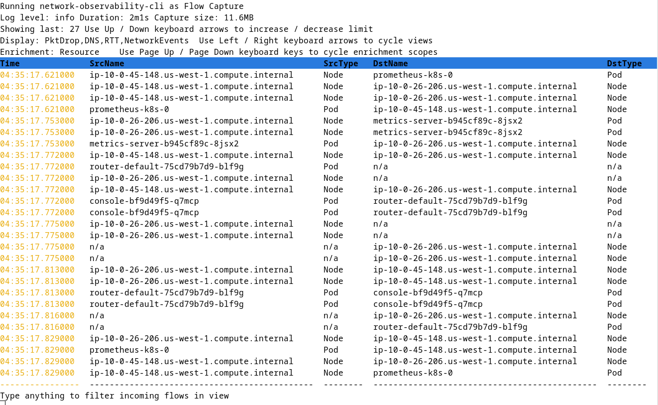 Network Observability CLI